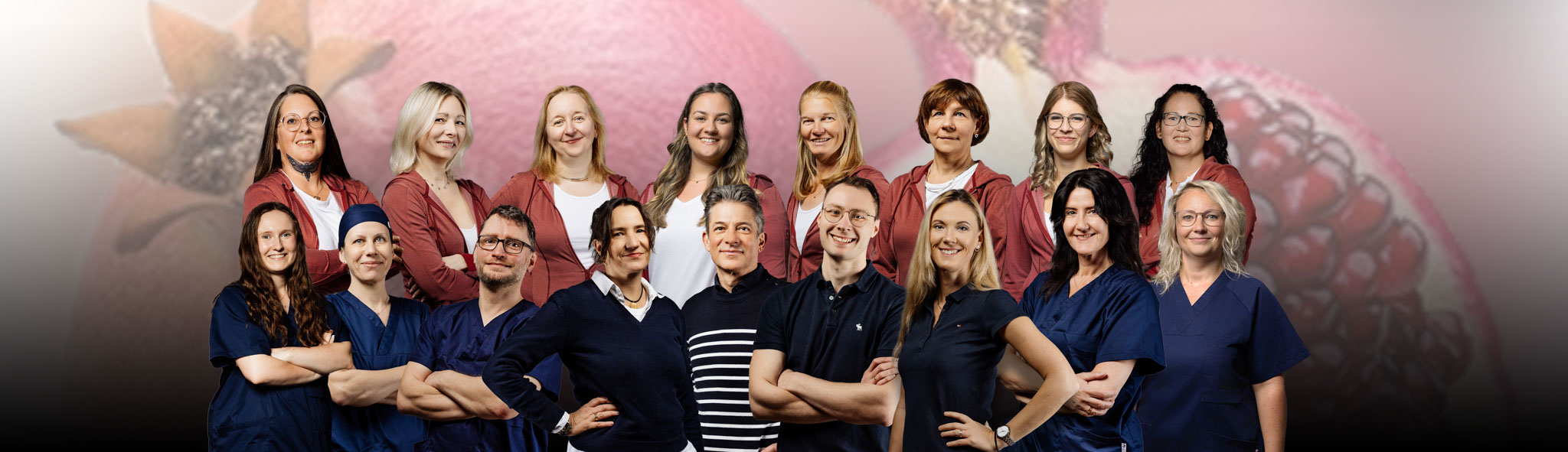 2 Reihen Gruppenbild